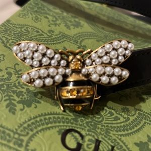 NEW GUCCI Queen Bee Vintage Thin Belt Size 80. NO BOX